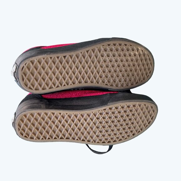 NWT Vans Old Skool Parisian Night Black Cerise Velvet Sneakers Size 7.5 - Picture 3 of 4